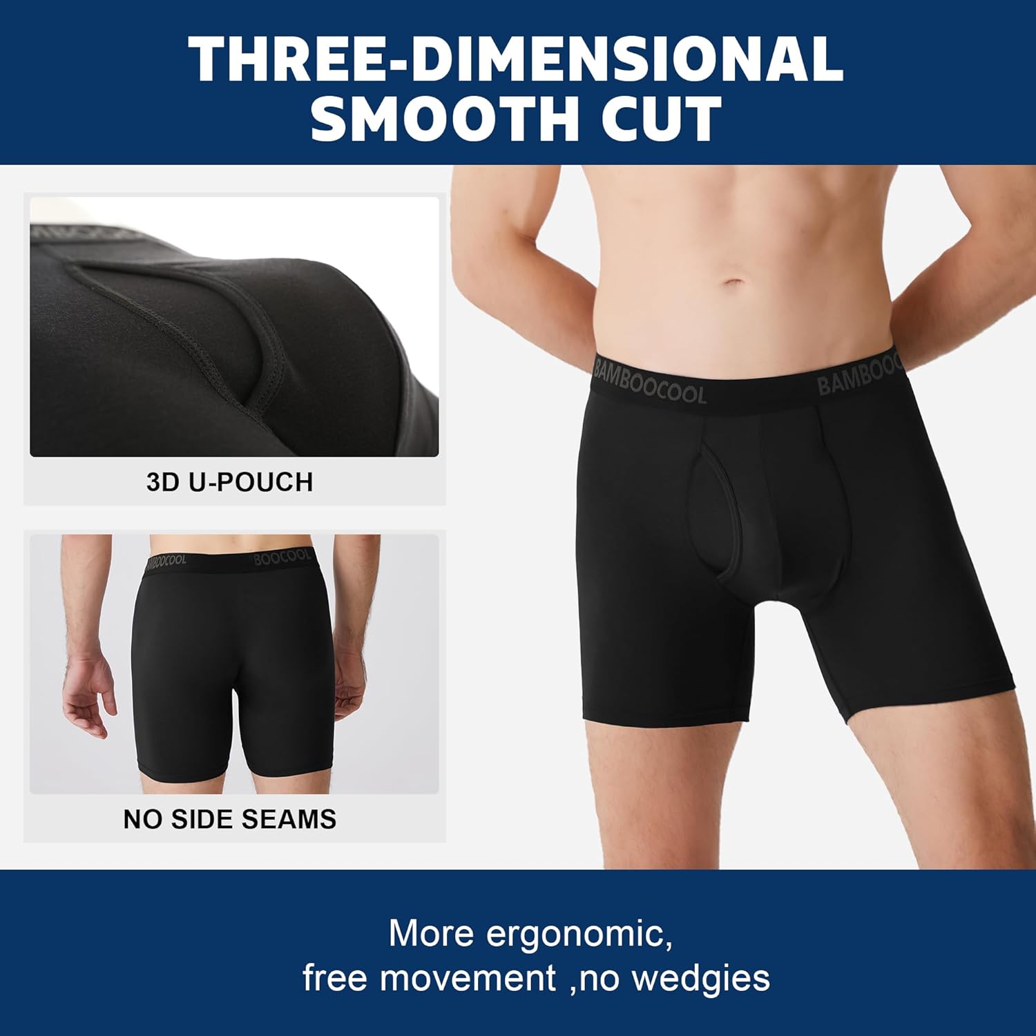 Thumbnail 4 de BAMBOO COOL Men's Boxer Briefs 7-Pack 🩲