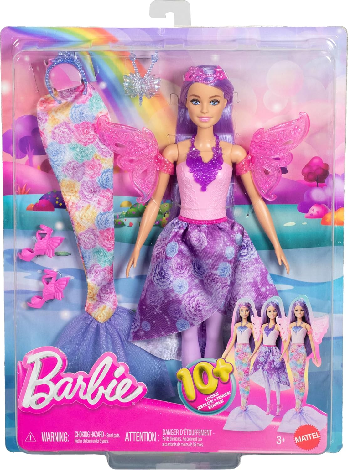 Thumbnail 3 de Barbie Poupée féerique avec accessoires — plus de 10 looks pour des aventures enchantées