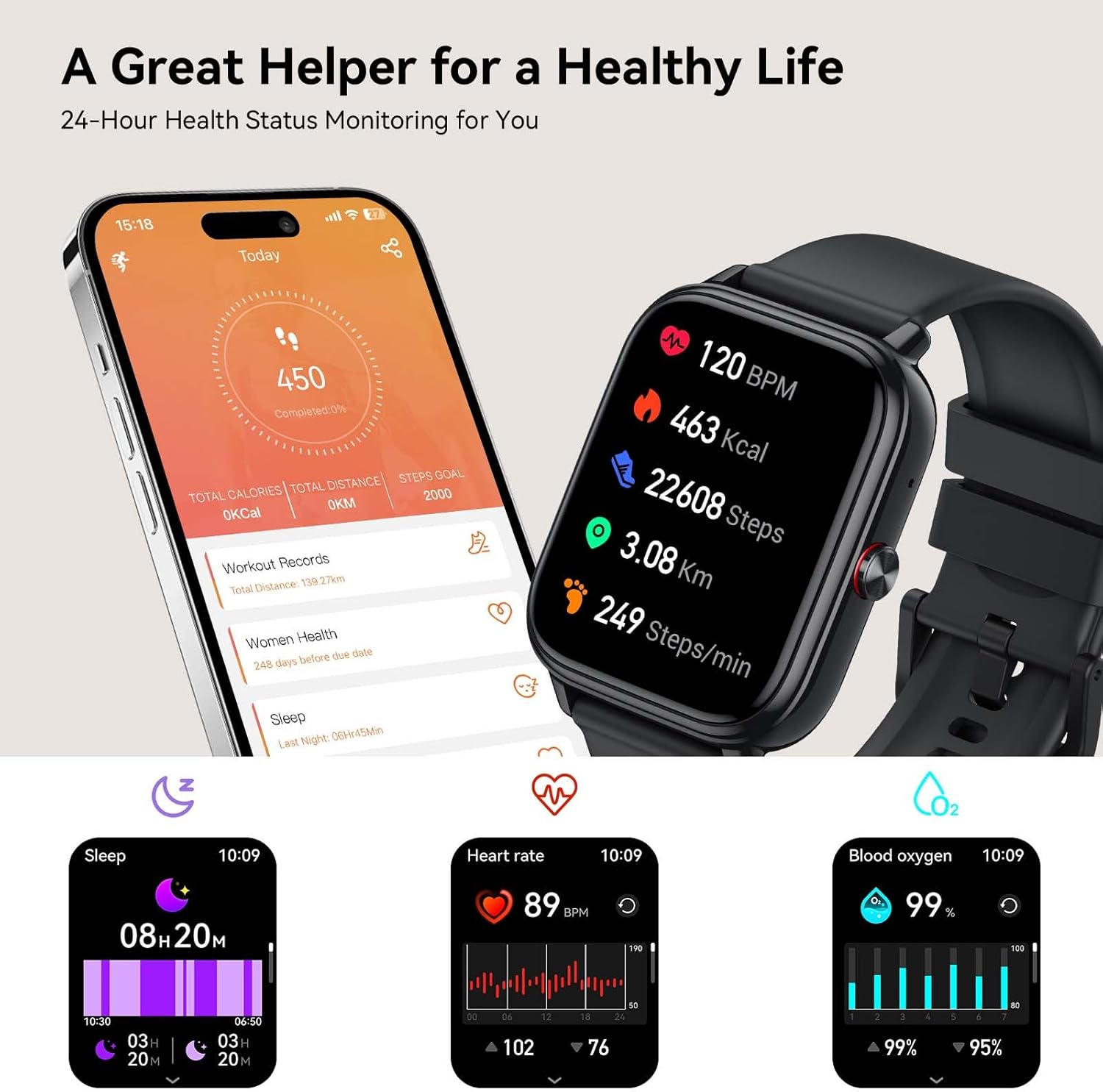 Thumbnail 2 de Reloj Inteligente 1,83" HD con 1000 mAh