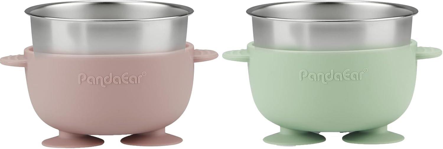 Thumbnail 2 de PandaEar 6 Pack Stainless Steel Baby Bowls and Spoons Set – Durable, Mess-Free Mealtimes