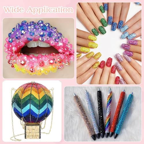 Detalle de GRLGOGO Bedazzler Kit Glitzersteine: 40 Colours, 40000 Pcs, 3mm Resin Bedazzling Kit