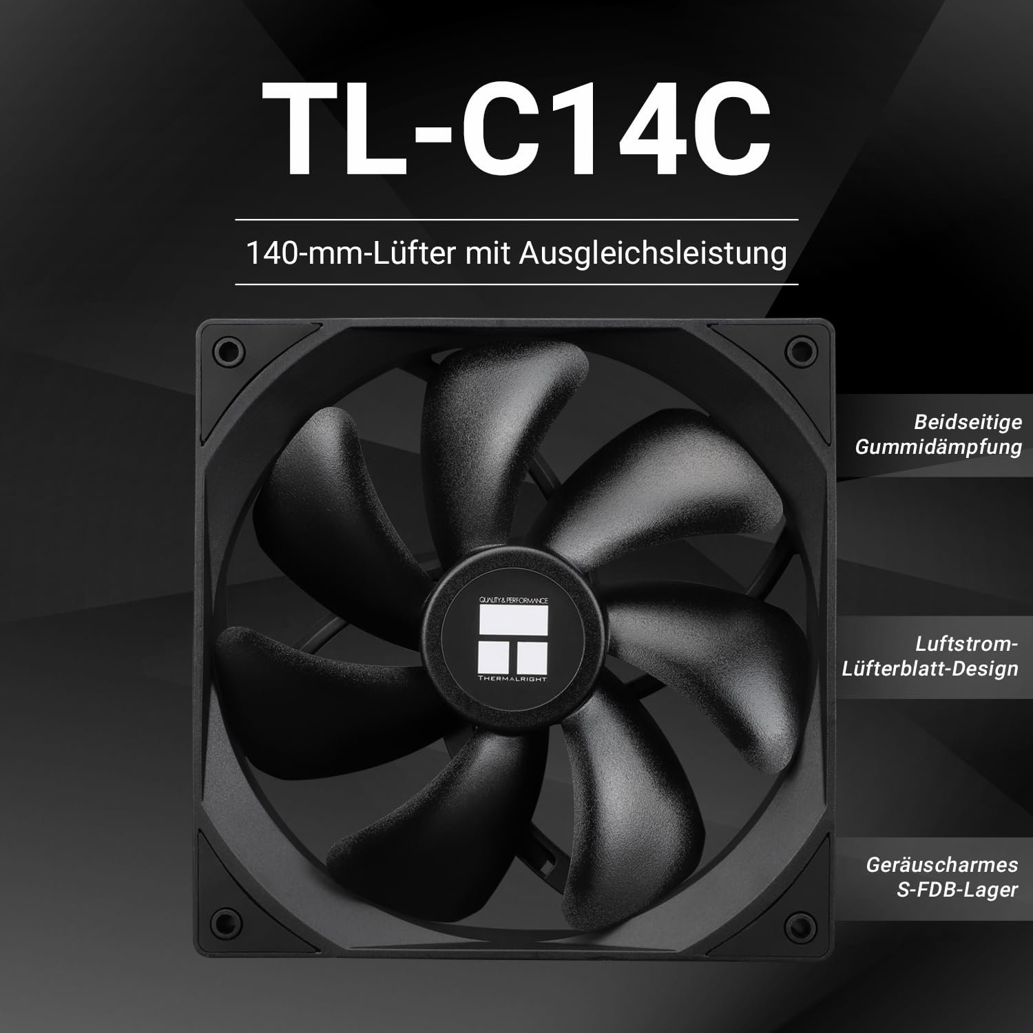 Detalle 2 de Thermalright TL-C14C ventilateur CPU 1500 tr/min đź–Ą