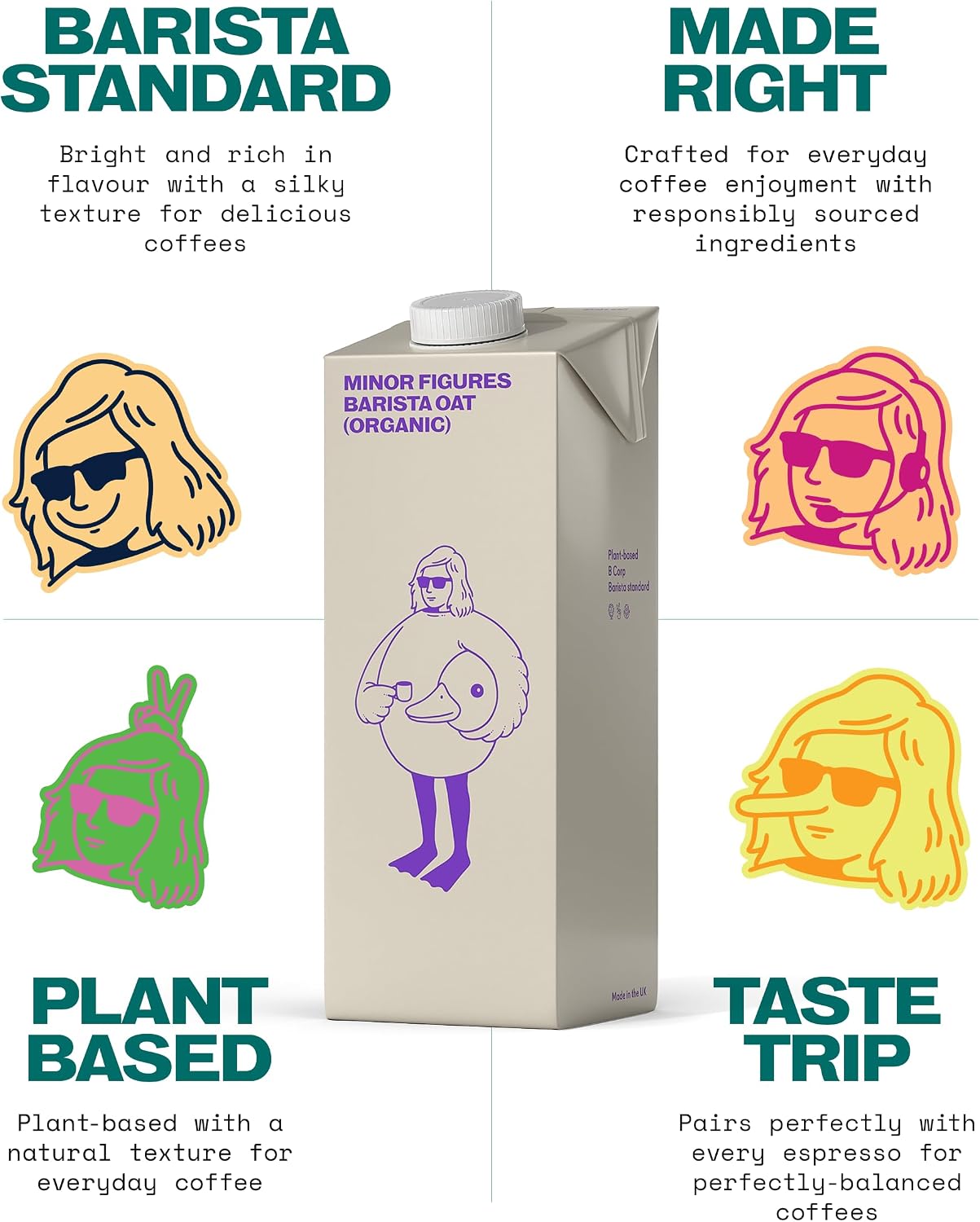 Thumbnail 5 de Minor Figures Barista Oat (Organic) – 1L x 6 Cartons