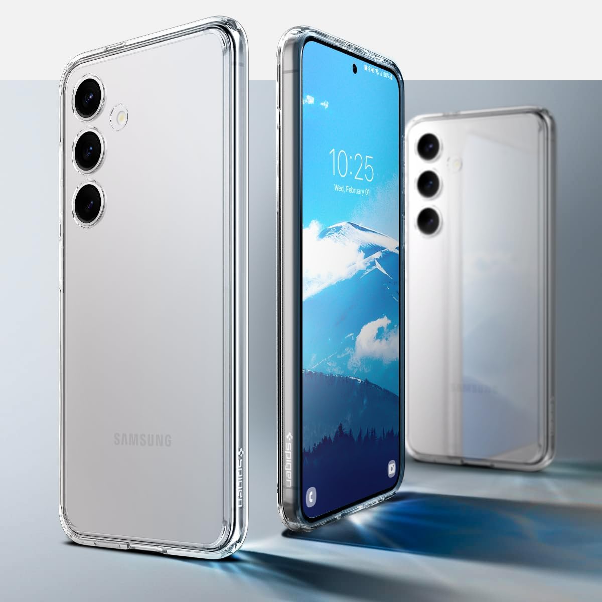Detalle de Spigen Cover Ultra Hybrid per Samsung Galaxy S24, trasparente