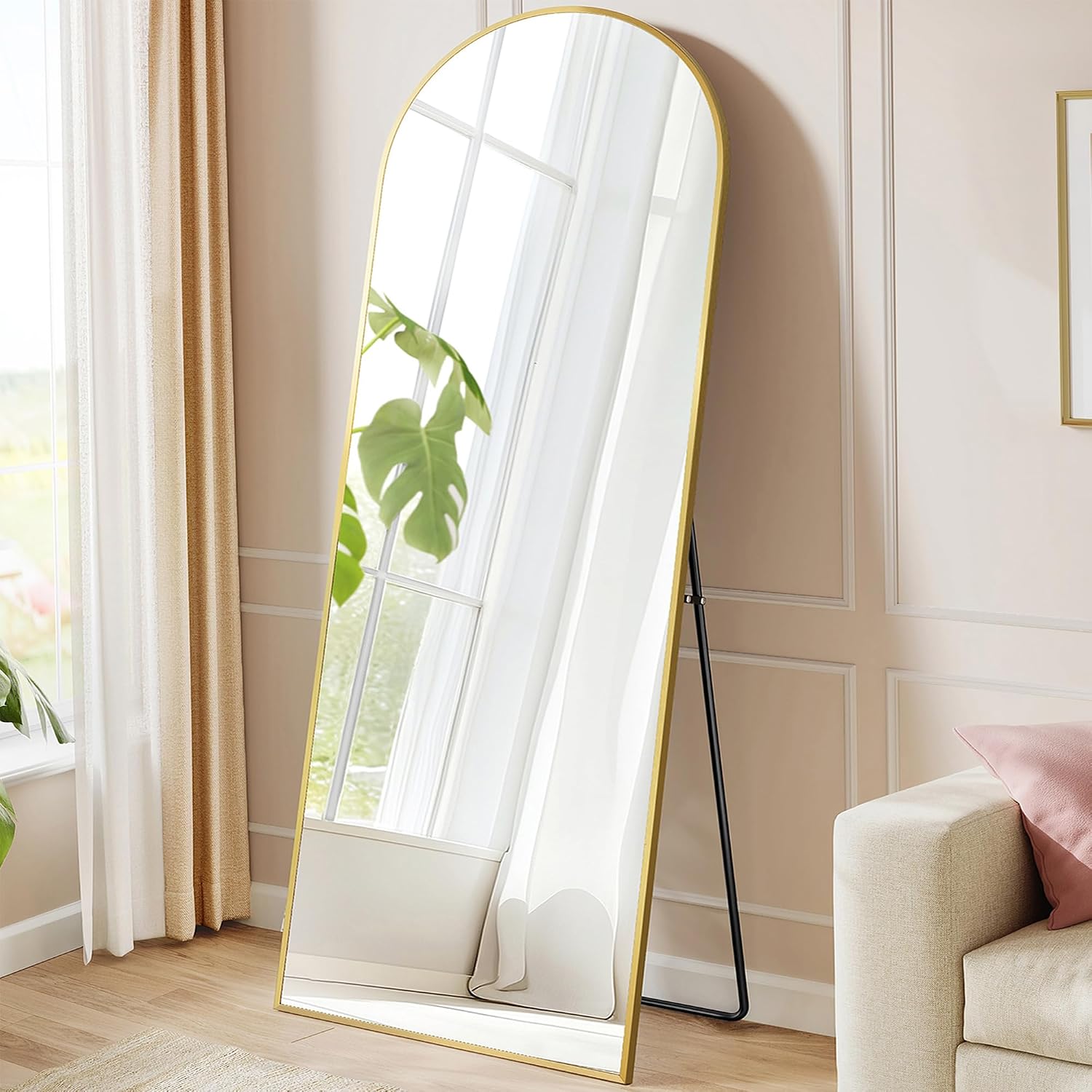 Thumbnail 6 de SONGMICS Arched Floor Mirror, 78 x 35 in