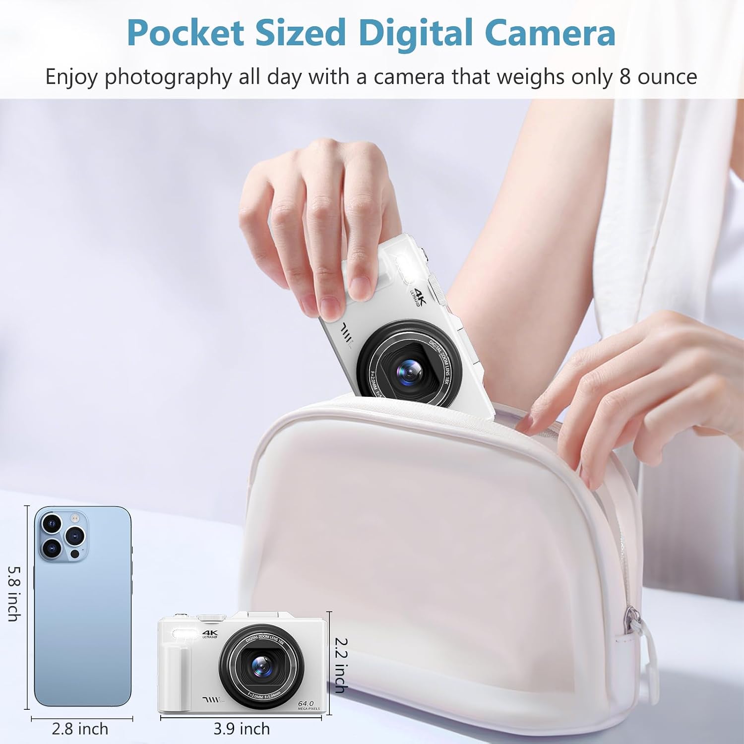 Thumbnail 6 de 4K 64MP Vlogging Camera 18X Zoom