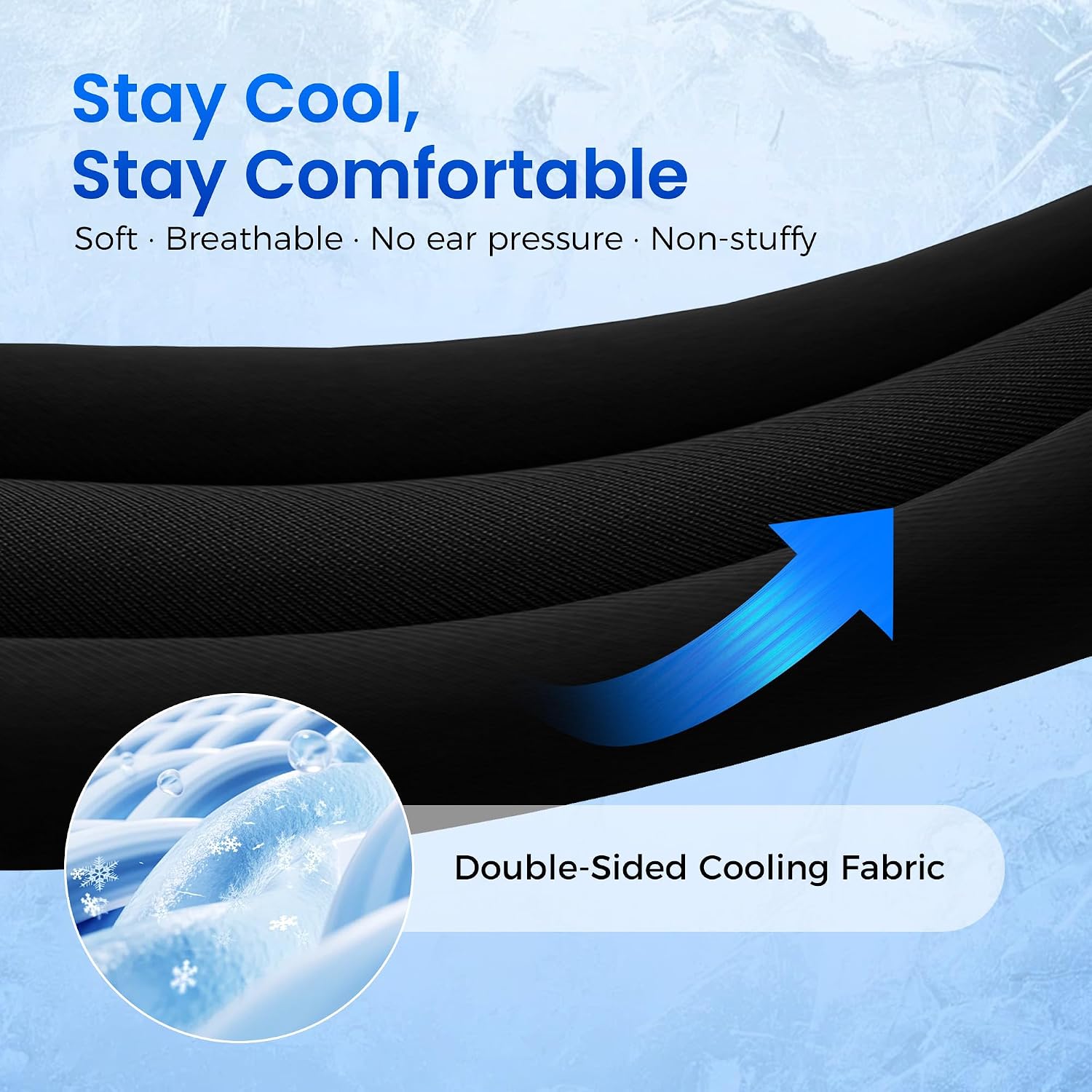 Detalle de MUSICOZY Sleep Headphones Bluetooth 5.4 headband