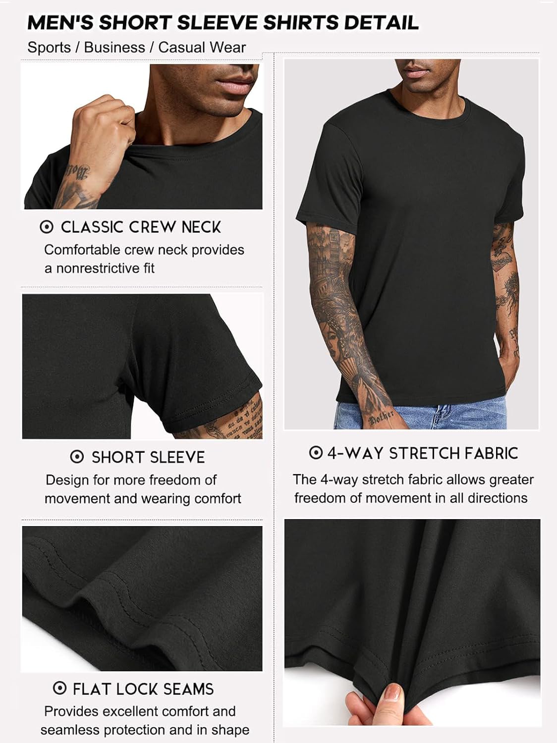 Detalle 1 de Boyzn T-Shirt 4er Pack mit 60% Baumwolle