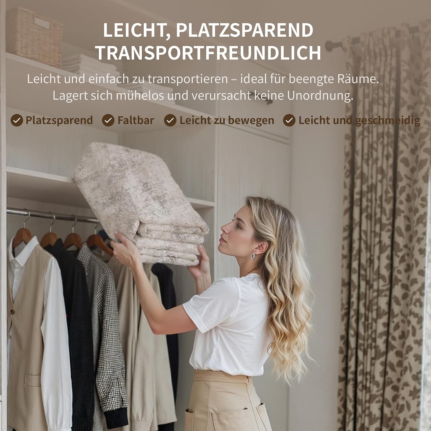 Thumbnail 6 de PureCozy Beige Abstrakter Teppich 240x300 cm