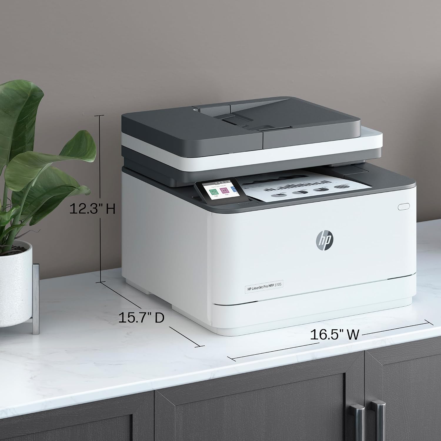 Detalle de HP monochrome laser printer 3105sdw