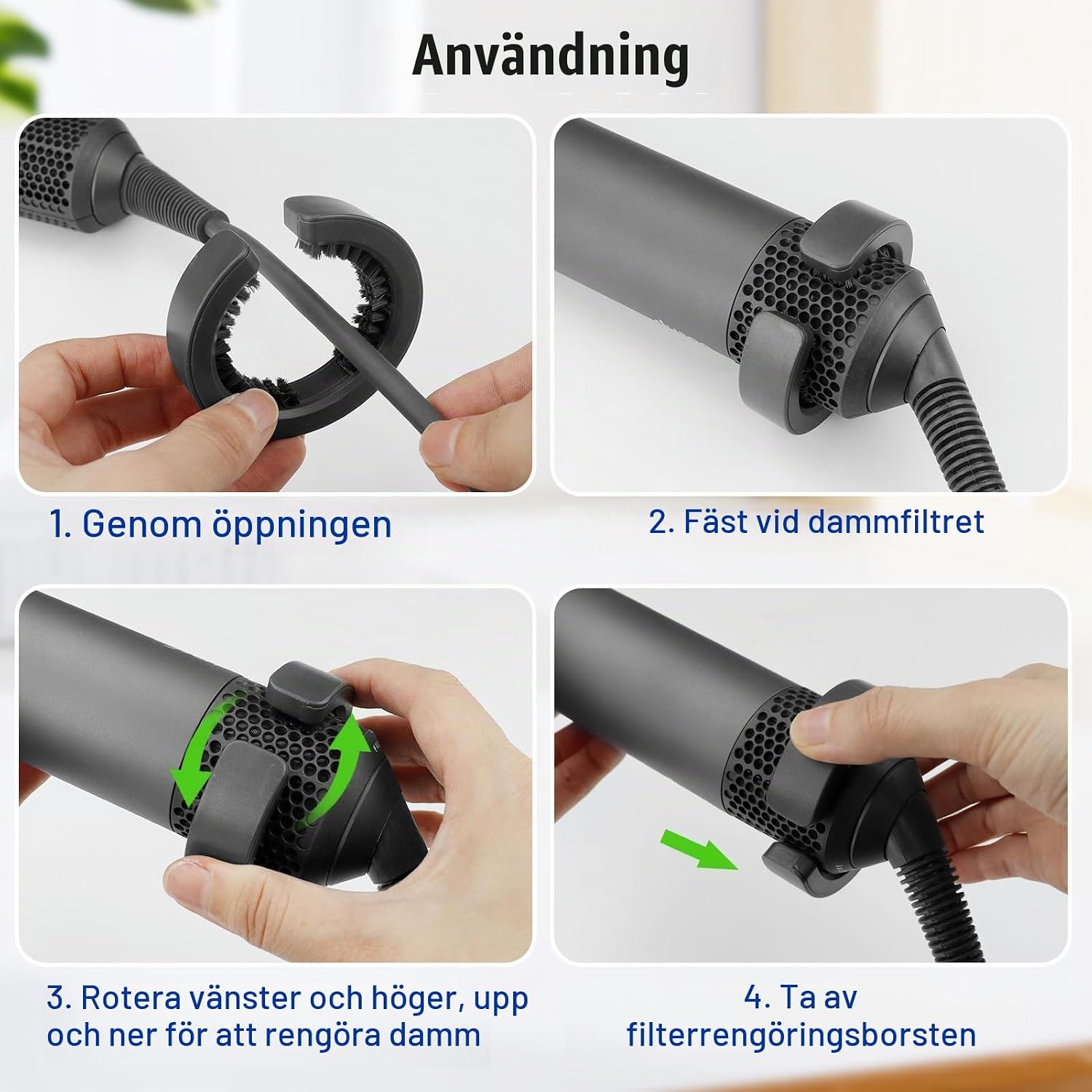 Detalle 1 de Chuancheng 96976001 filterrengöringsborste för Dyson Airwrap HS01 och HS05
