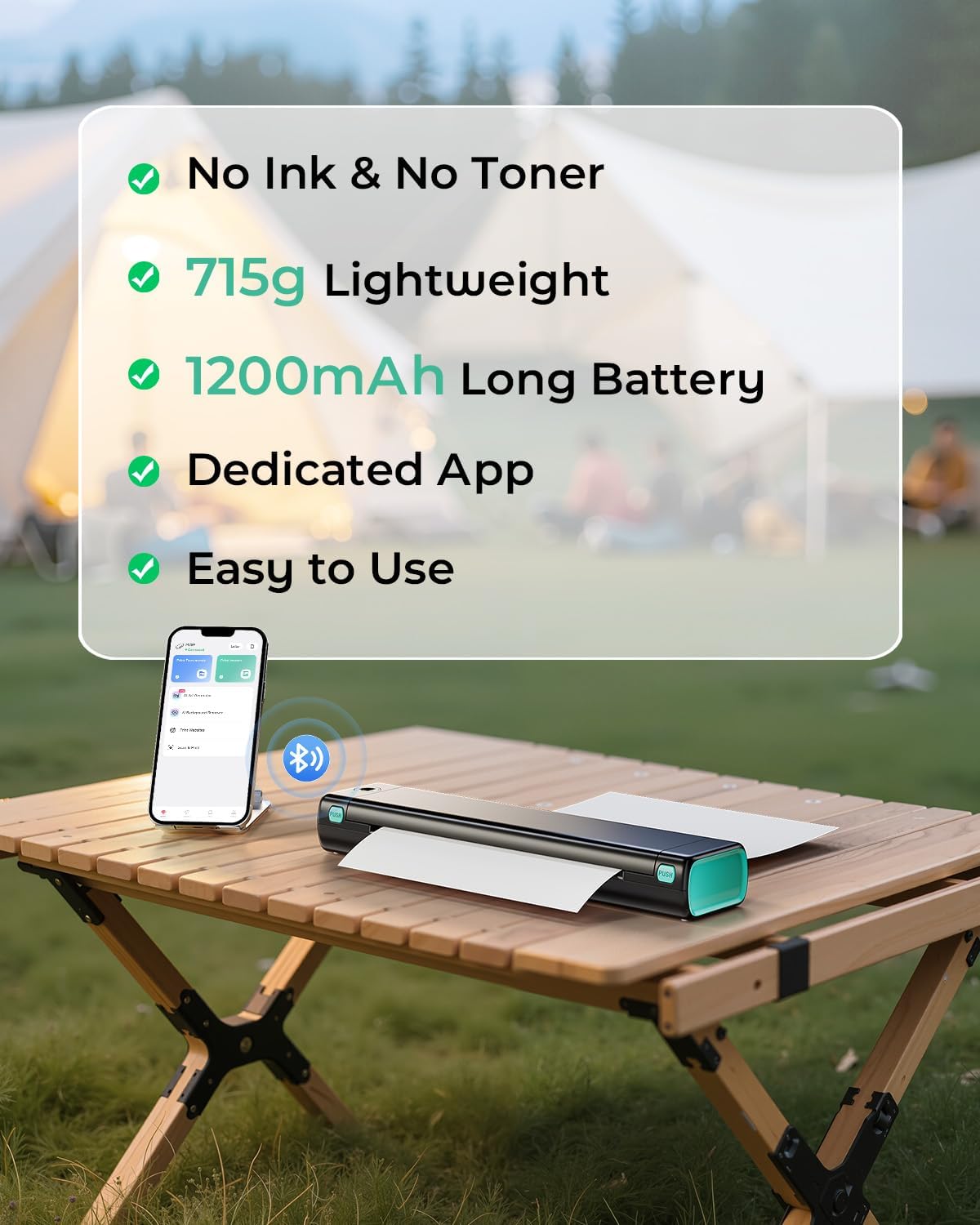 Thumbnail 5 de Phomemo M08F Portable Thermal Printer 1200mAh