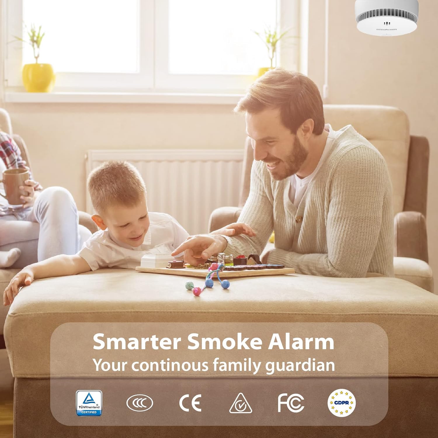 Thumbnail 1 de Smoke Alarm 10‑Year Battery, EN14604 Certified