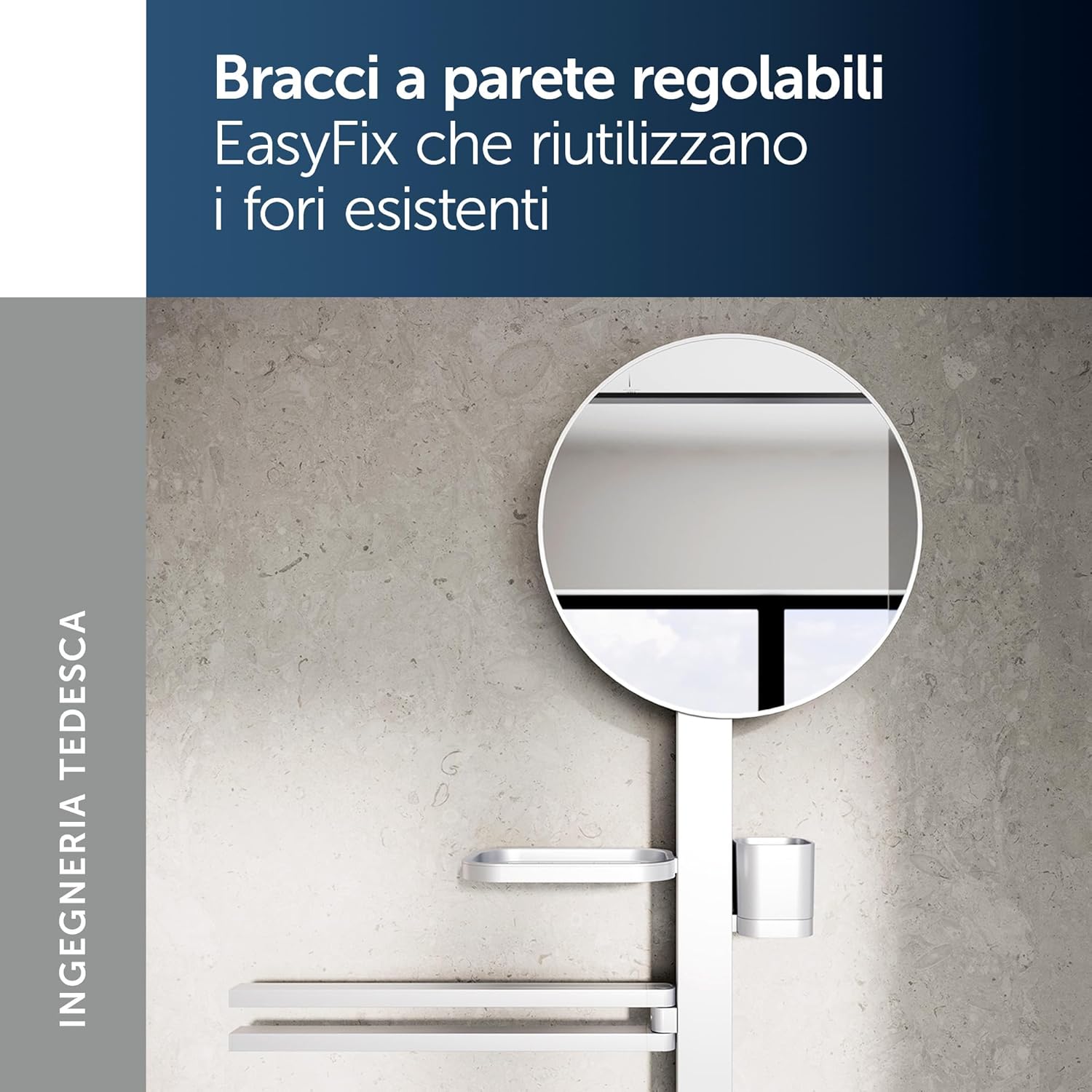 Thumbnail 4 de Ideal Standard Alu+ Barra multifunzione: stile sostenibile e organizzazione modulare per il bagno