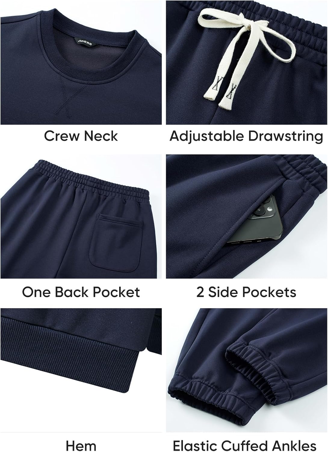 Thumbnail 4 de JMIERR 2-Piece Crewneck Tracksuit