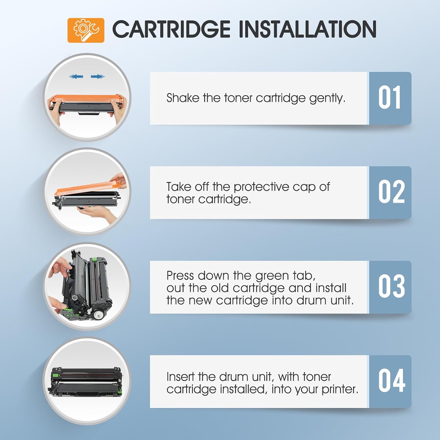 Detalle 1 de Cool Toner TN227 Toner Cartridge 4-Pack, High-Yield 4-Color Set