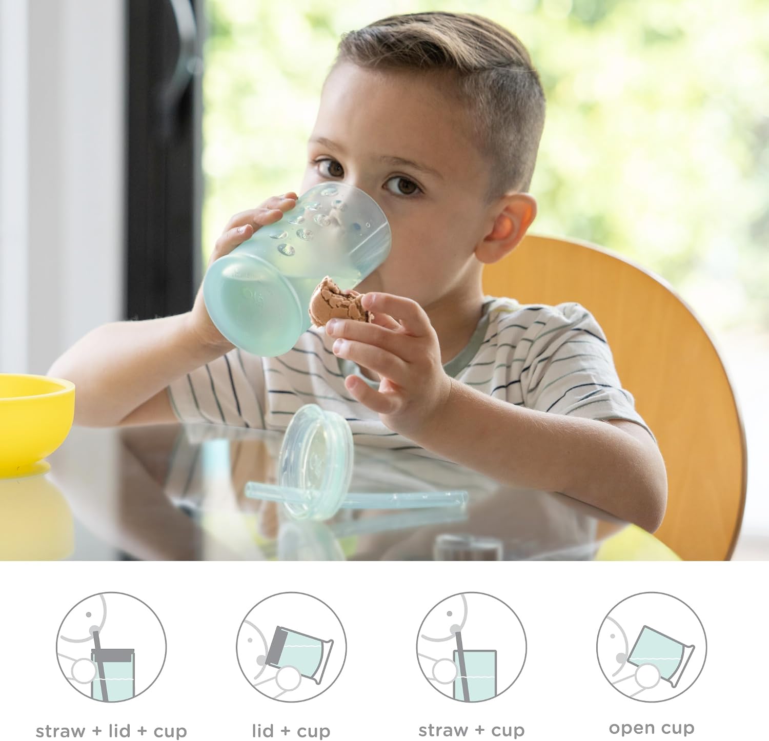 Thumbnail 4 de Olababy 62000 Silicone Straw Sippy Cup, Coral, 9 oz