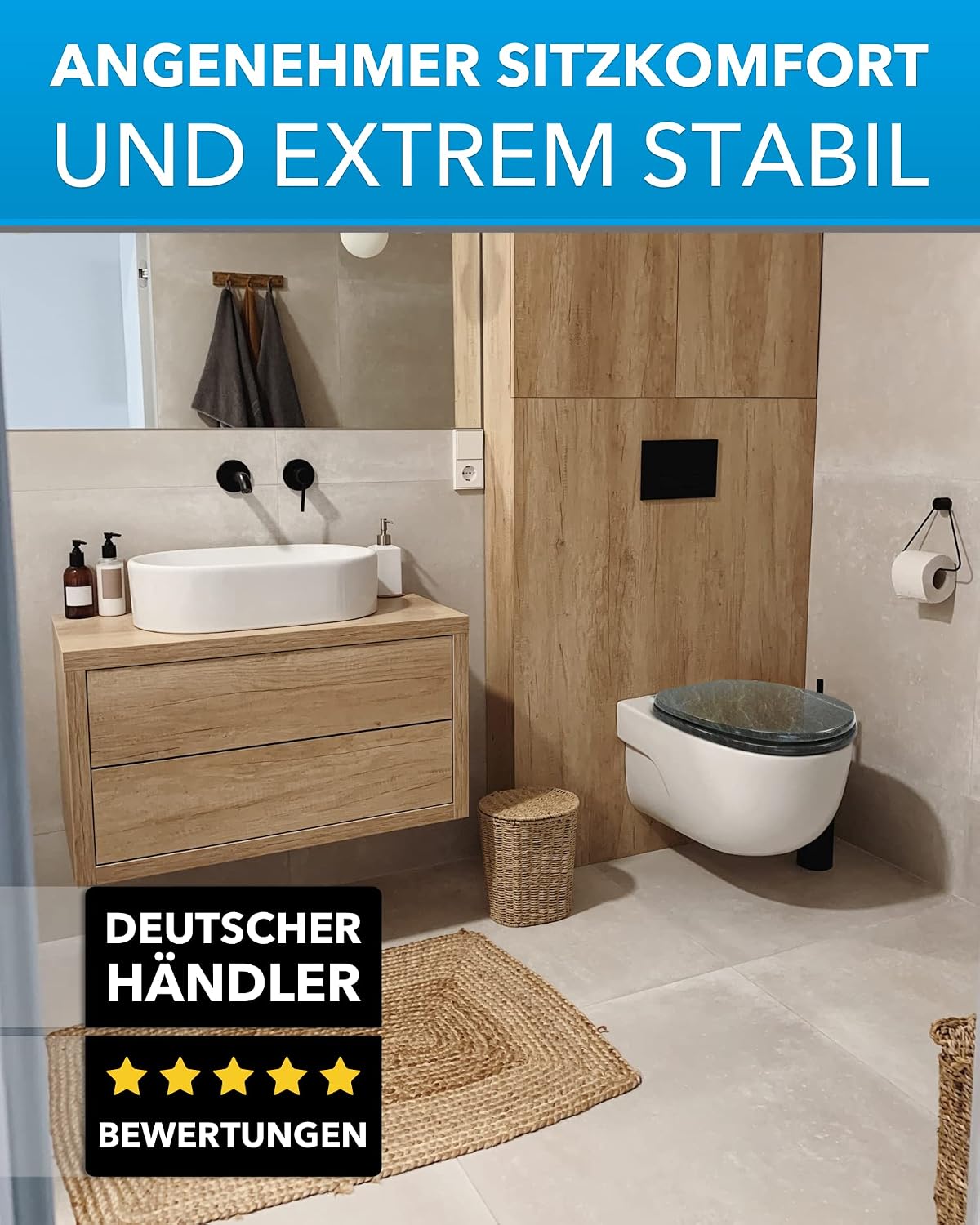 Thumbnail 6 de Xonic Design WC-Sitz Premium mit Absenkautomatik, MDF170 – Toilettensitz mit Soft-Close und Motiv