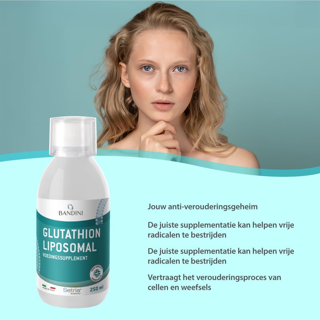Detalle 2 de Bandini liposomaal glutathion 250 ml met 250 mg gereduceerd Setria