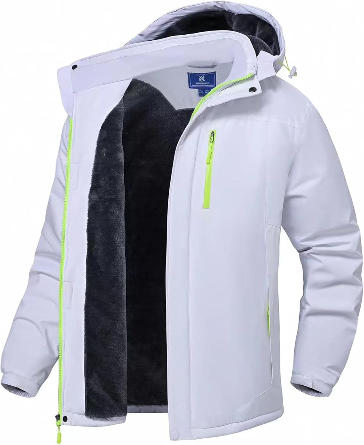 Detalle de SPOSULEI Herren Winter Fleecejacke