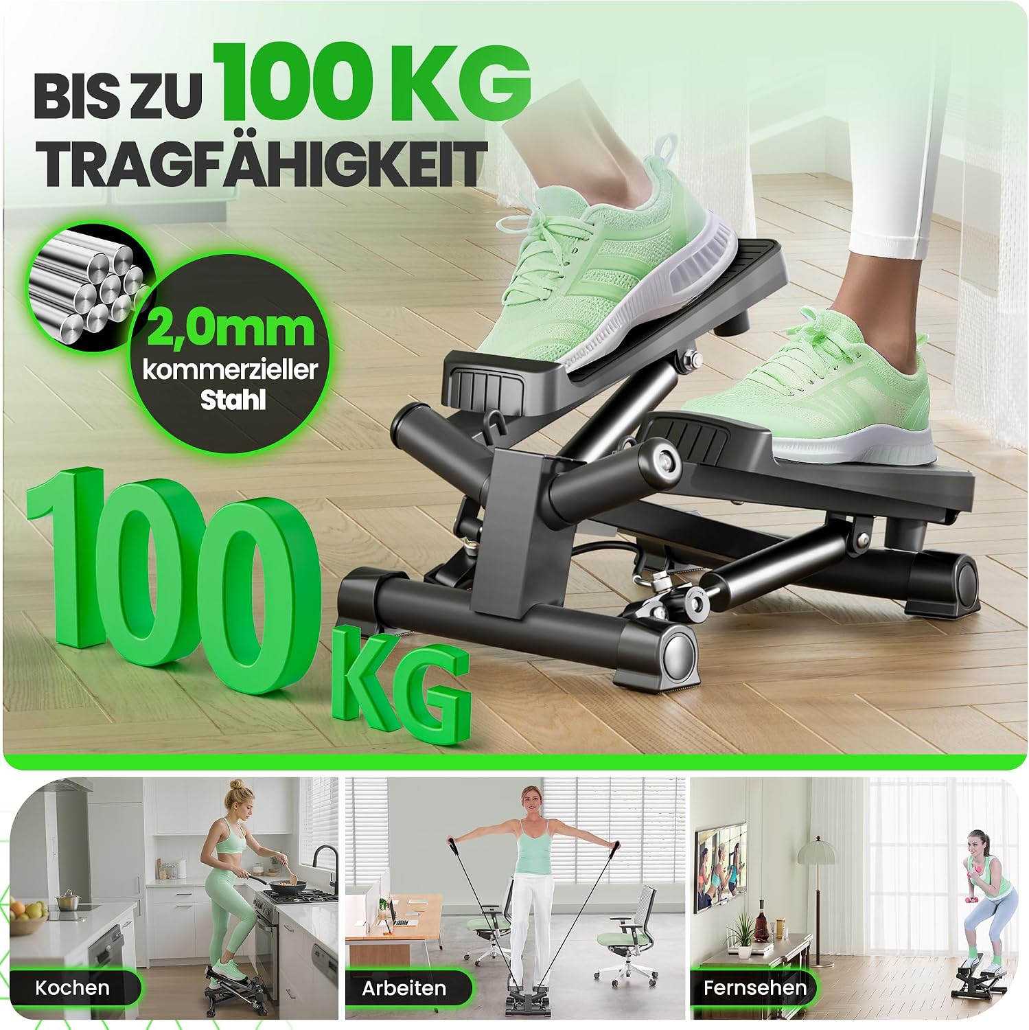 Thumbnail 6 de Ultrasport Stepper Ministepper 2 in 1 für Zuhause