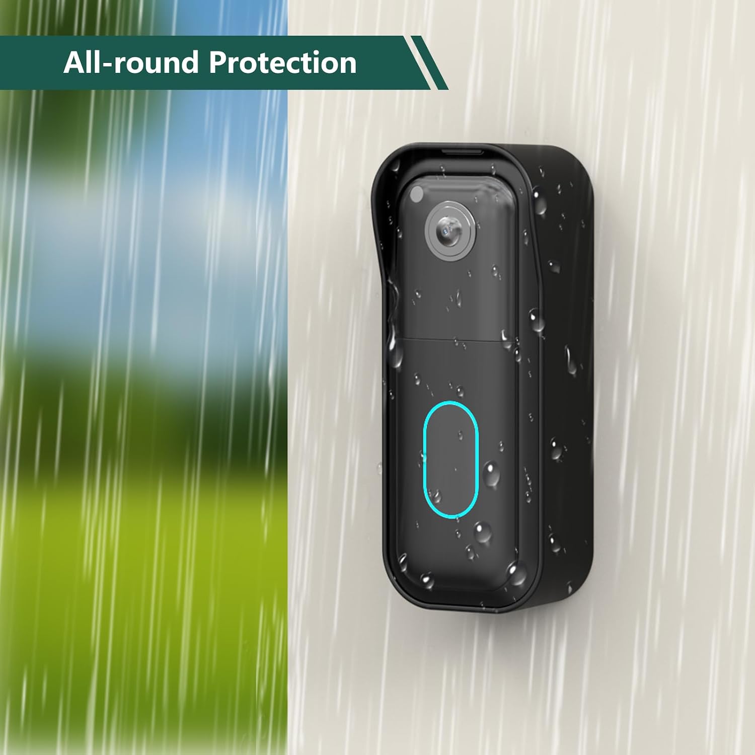 Detalle de Blink Doorbell Mount: Adhesive Door Mount for Blink Video Doorbell 2nd Gen (Black)