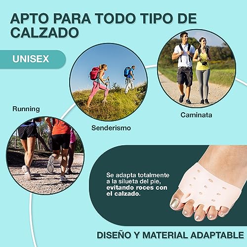 Detalle 2 de SUPLYMAR separador de dedos con almohadilla metatarsiana y protector de juanete