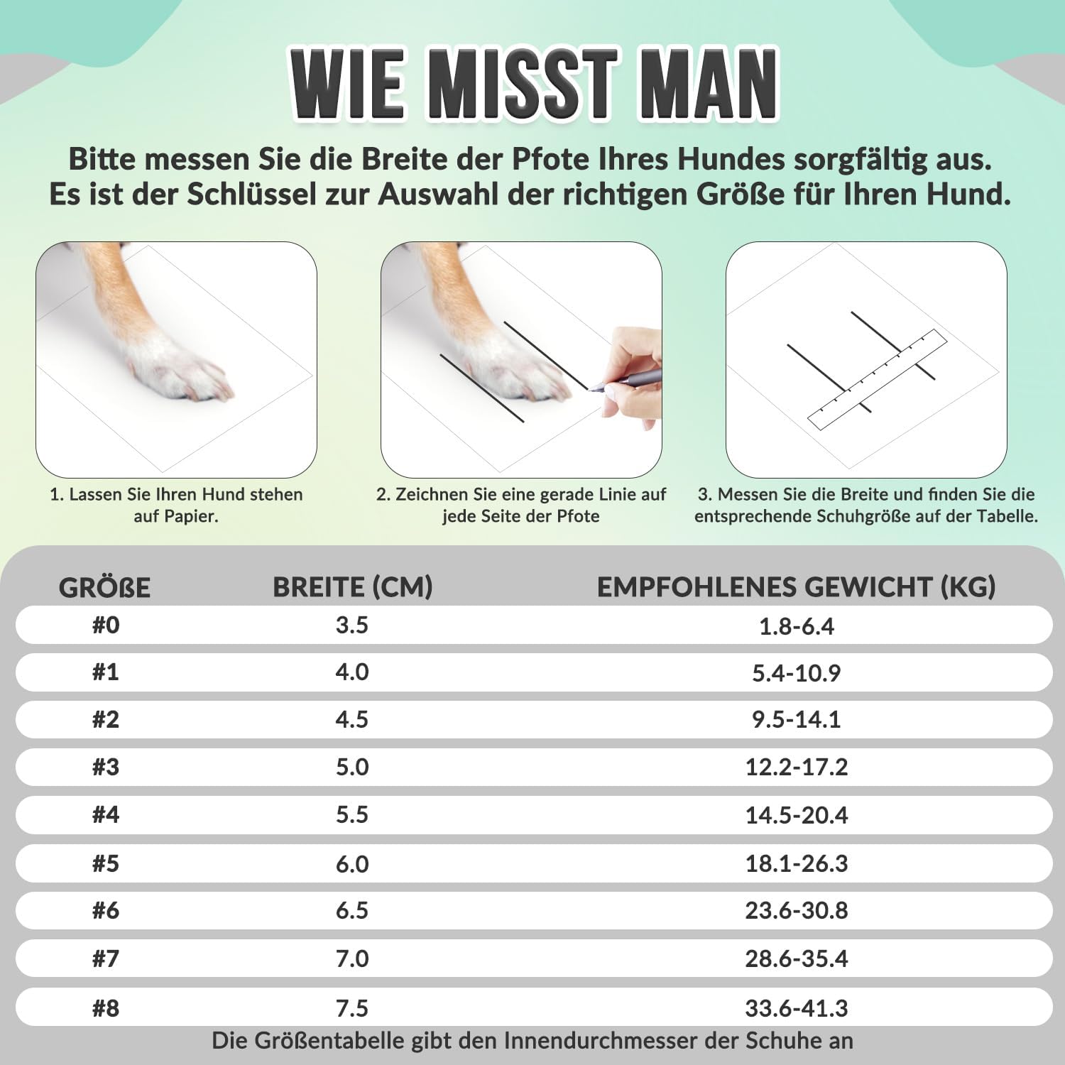 Detalle 2 de SlowTon Hundeschuhe für Pfotenschutz, 4-teilig