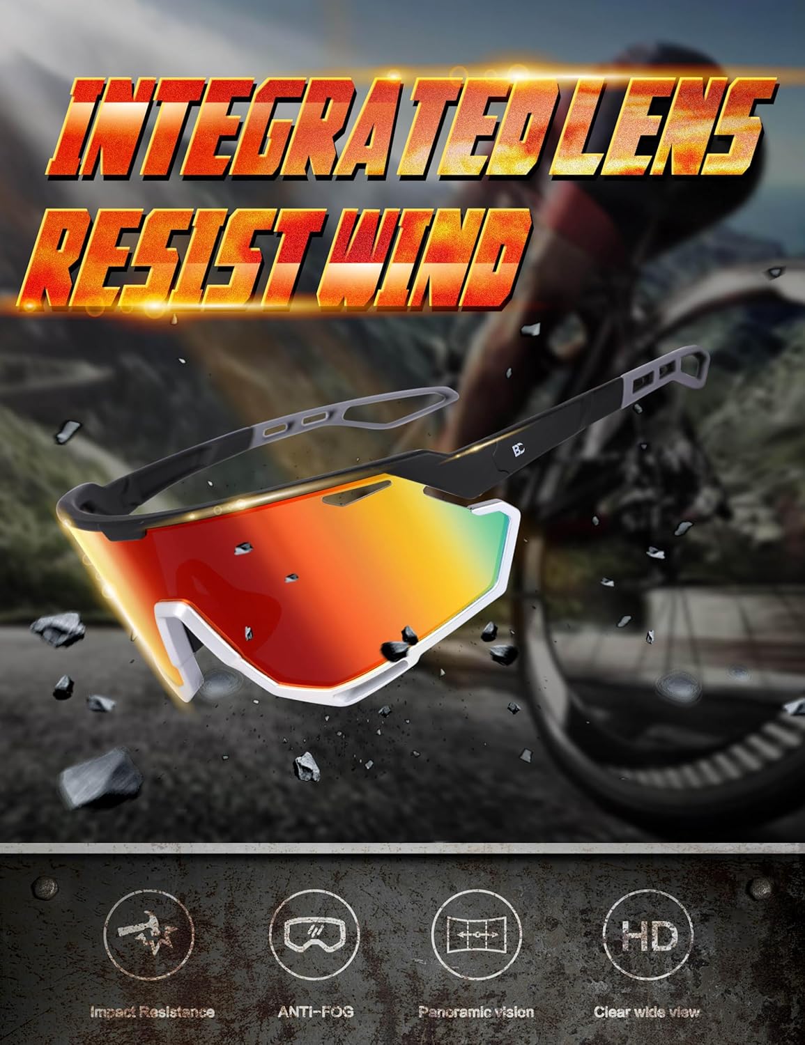 Thumbnail 4 de Bircenpro cycling sunglasses with UV400