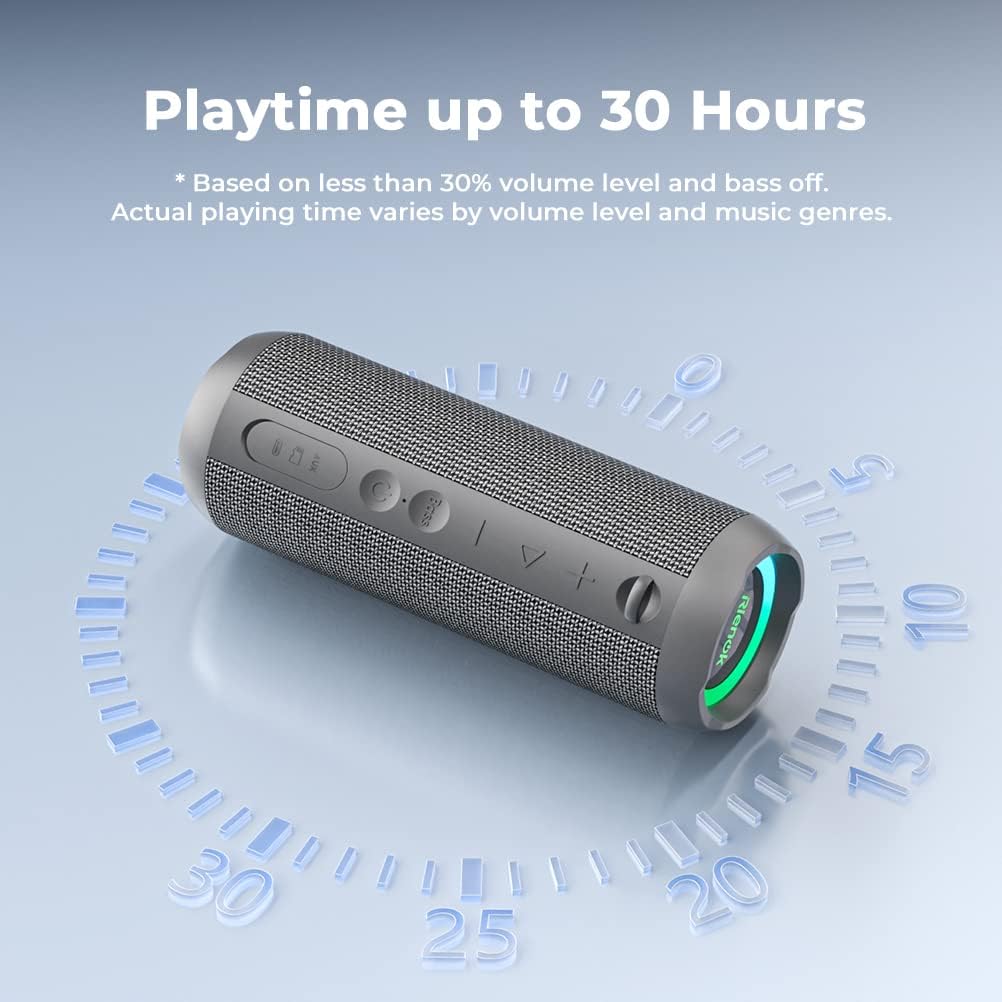 Thumbnail 6 de RIENOK Bluetooth Speaker 30W (IP67) with Dual Pairing, Wireless Music, SD/AUX and RGB Lights