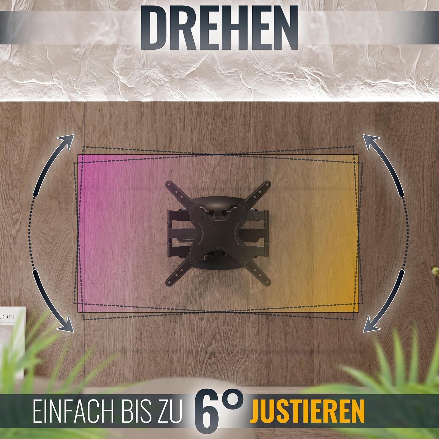 Thumbnail 5 de RICOO S5044 TV Wandhalterung 32–55 Zoll