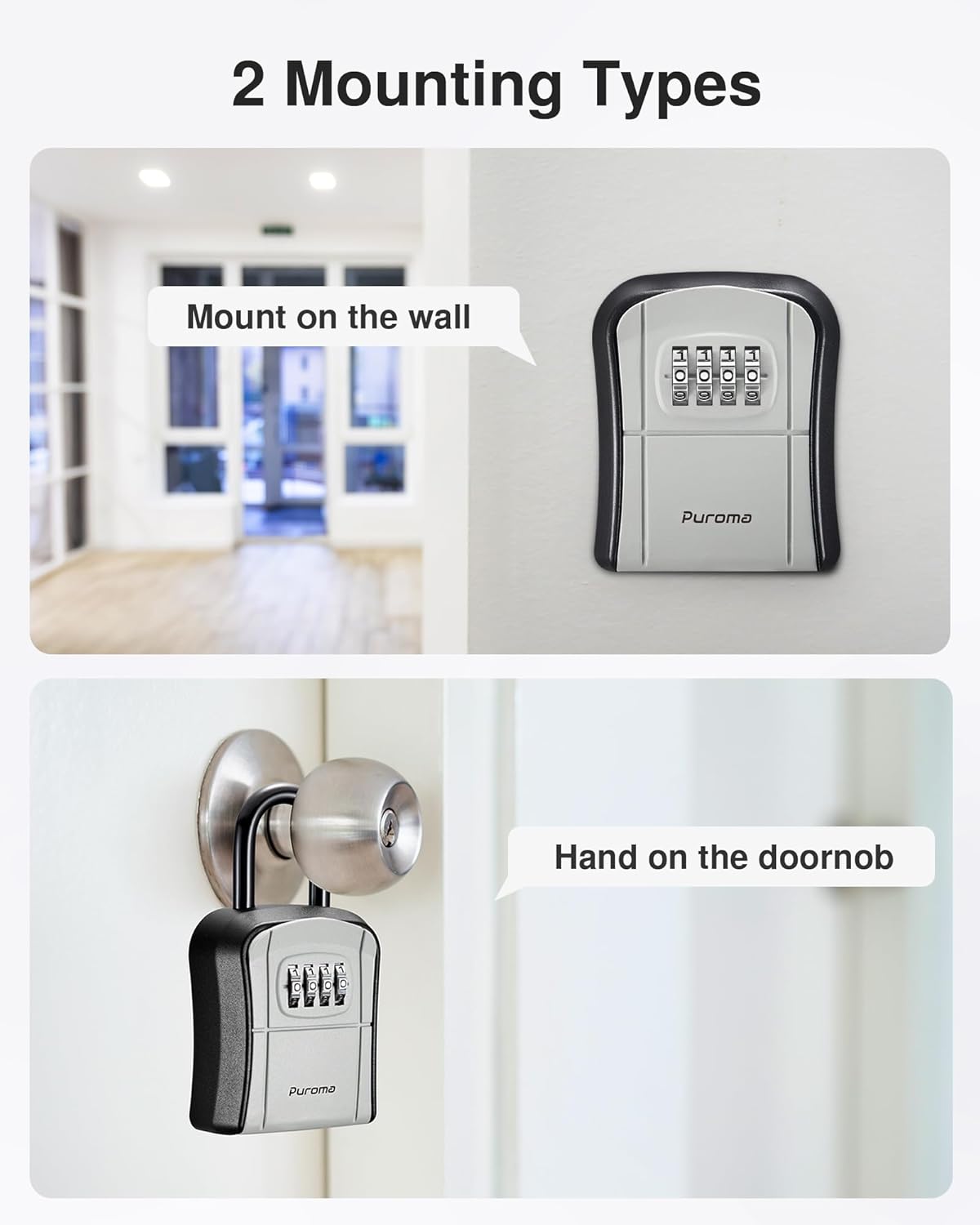 Thumbnail 1 de Puroma Key Lock Box 4-digit 🔒