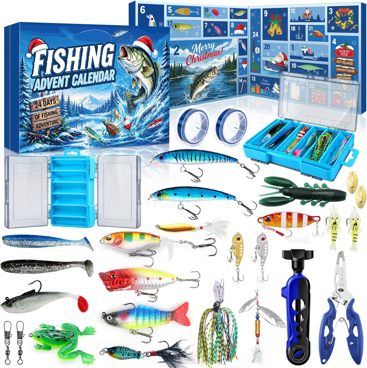 Detalle de MOVINPE fishing advent calendar 2026