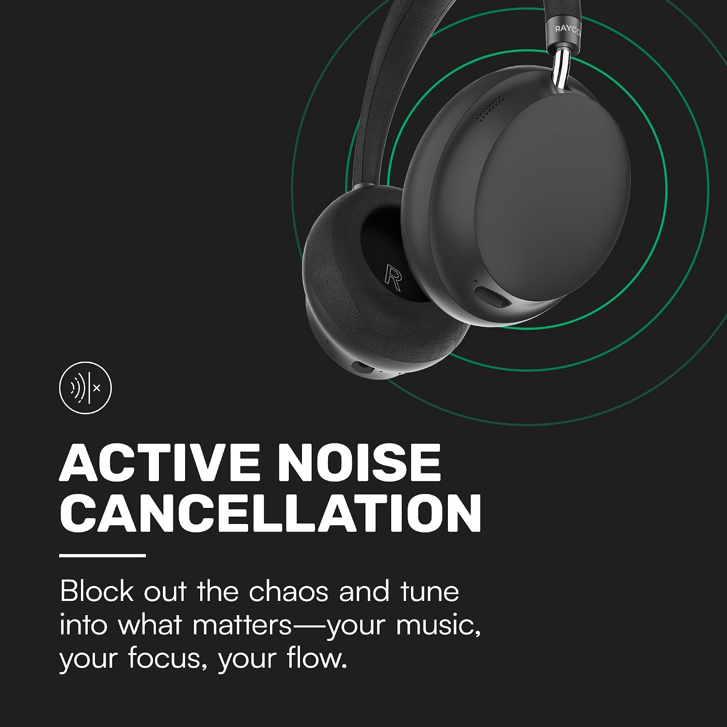 Detalle de Raycon Essential Over-Ear Headphones 50H