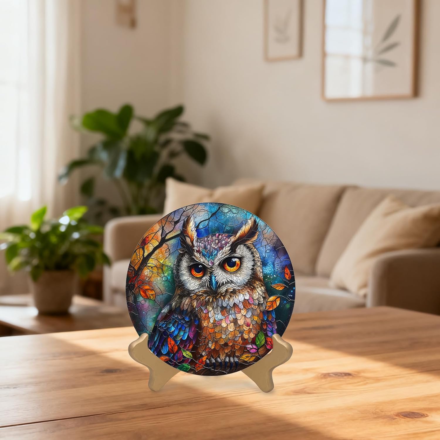 Detalle de Ruikiyart 200-Piece Wooden Owl Puzzles for Adults