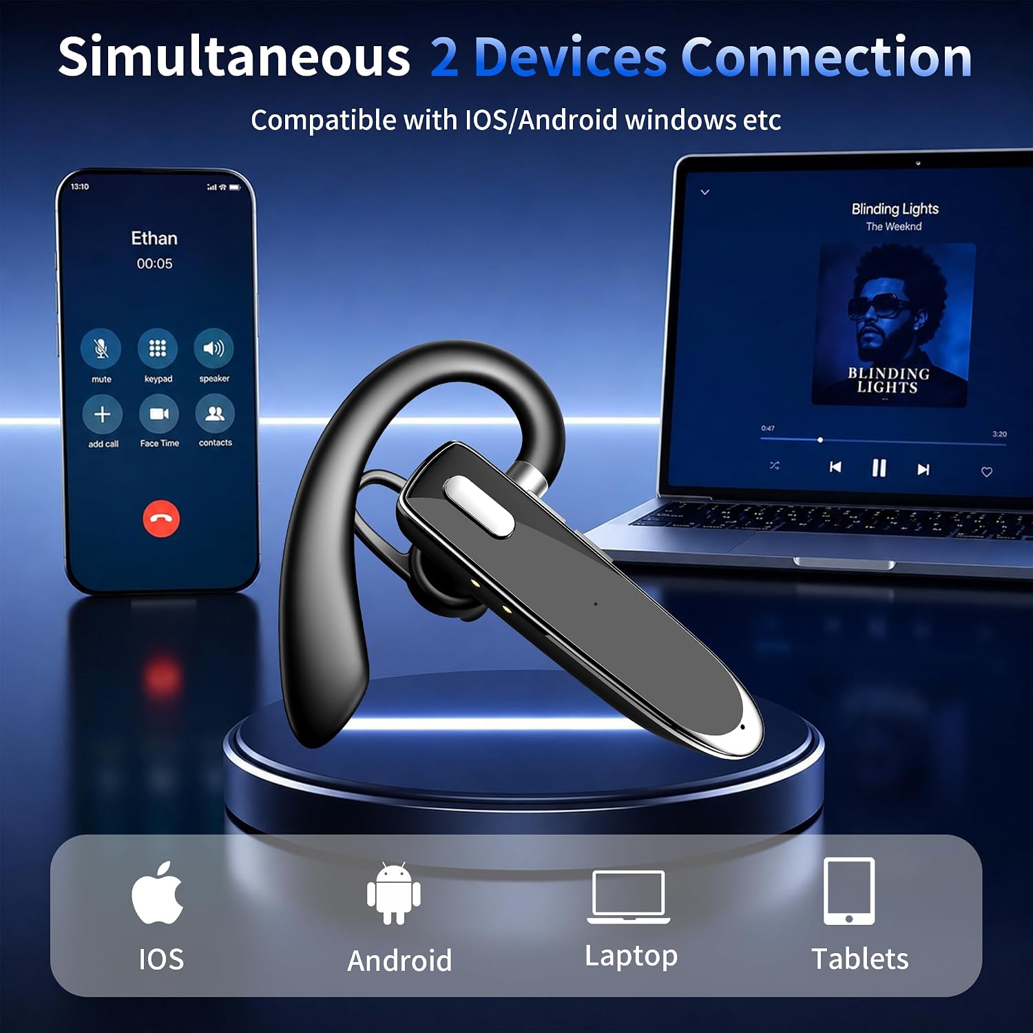 Thumbnail 6 de Xoruezls Wireless Headset with USB Dongle