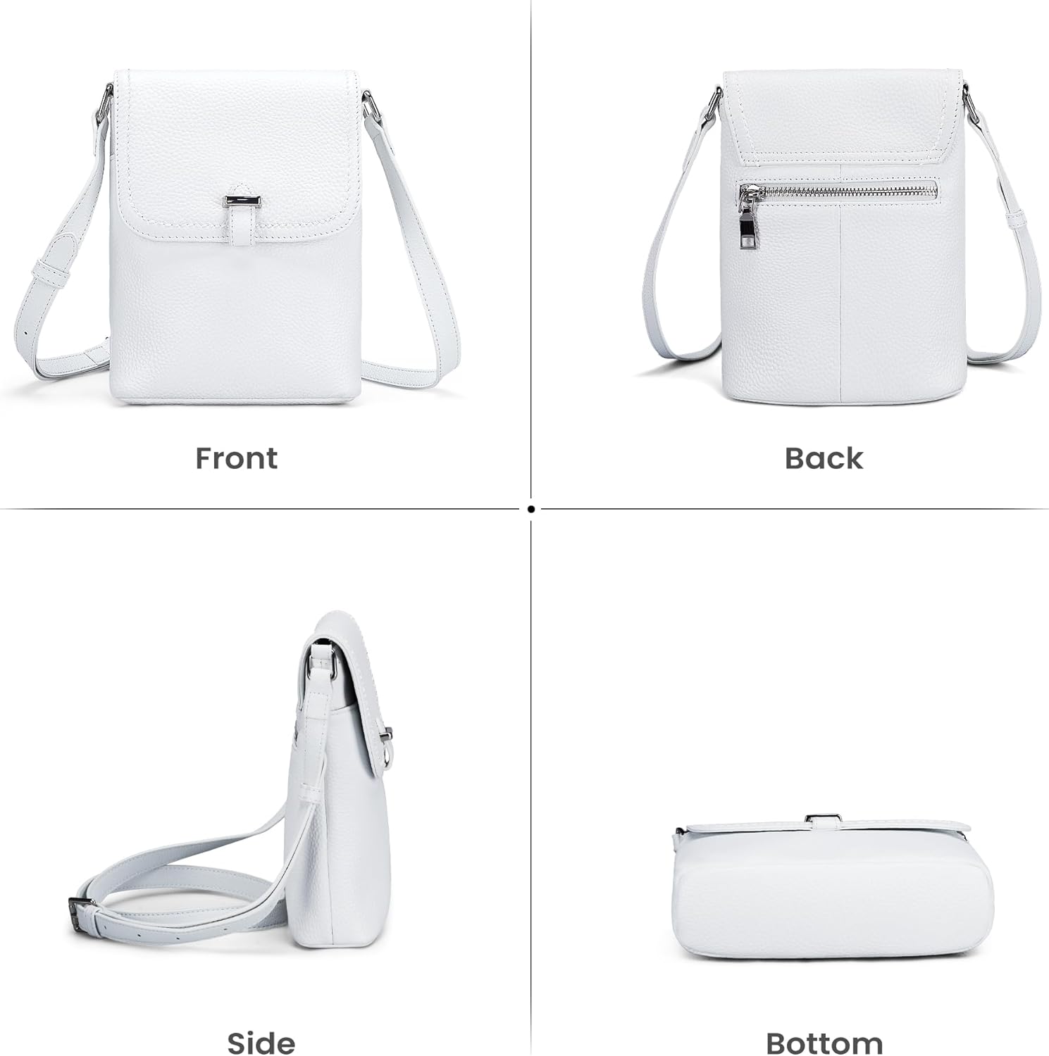Thumbnail 6 de befen Echtleder Handytasche zum Umhängen Damen RFID-Blockierung Crossbody Tasche Klein Leder Handtasche mit Geldbörse