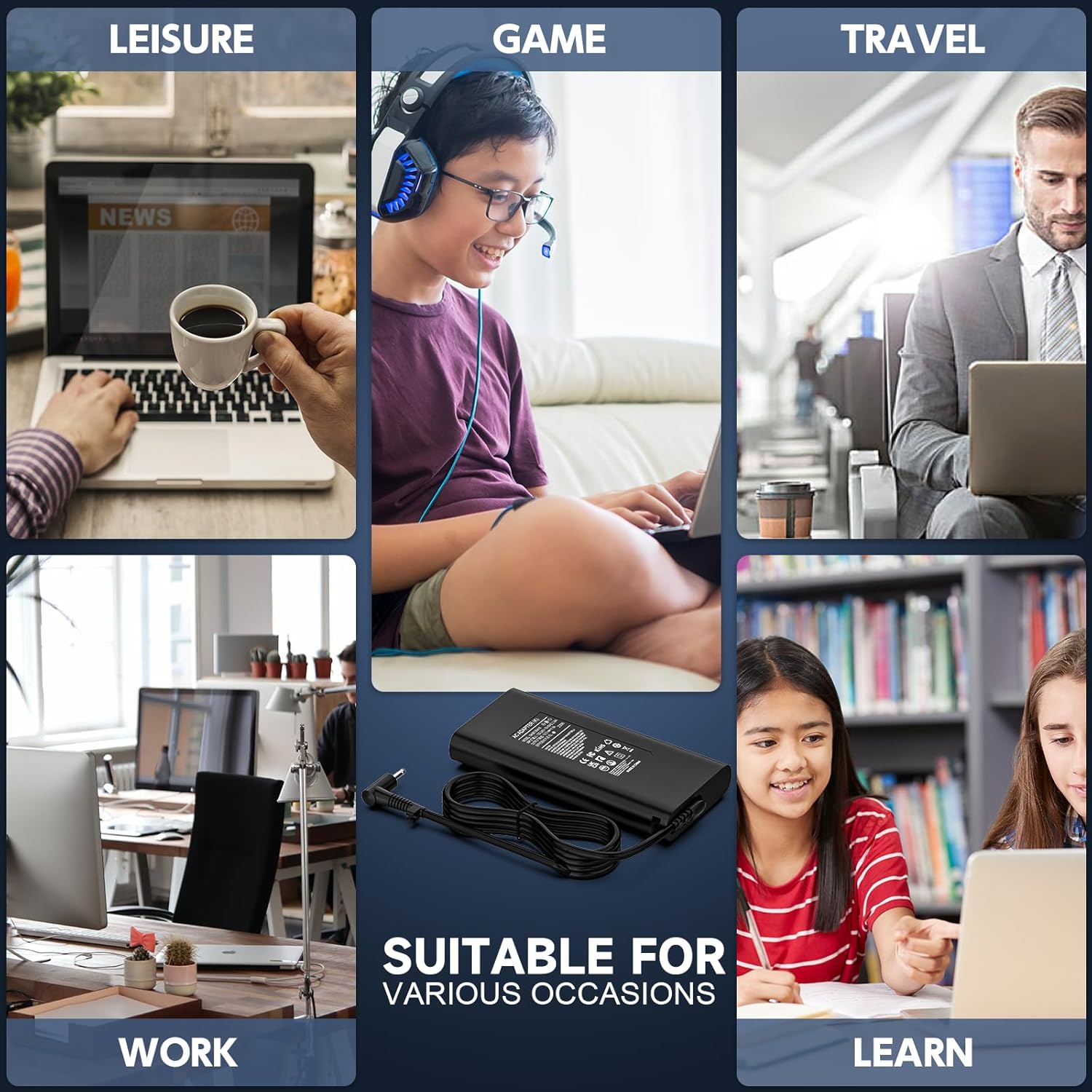 Thumbnail 6 de shefor 230W Laptop Charger 4.5×3.0mm for HP laptops