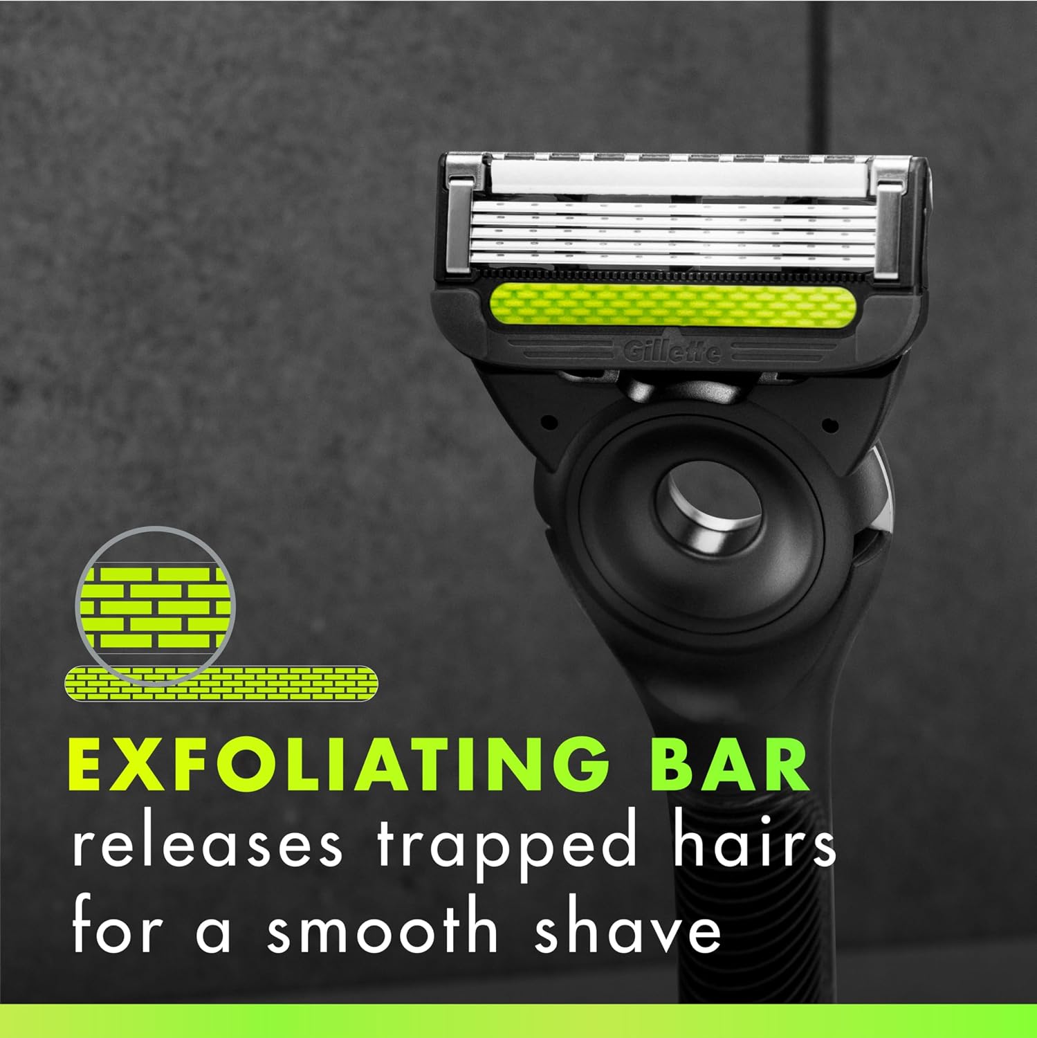 Thumbnail 4 de GilletteLabs Sharp White Edition Razor with Exfoliating Bar, 5 Blades