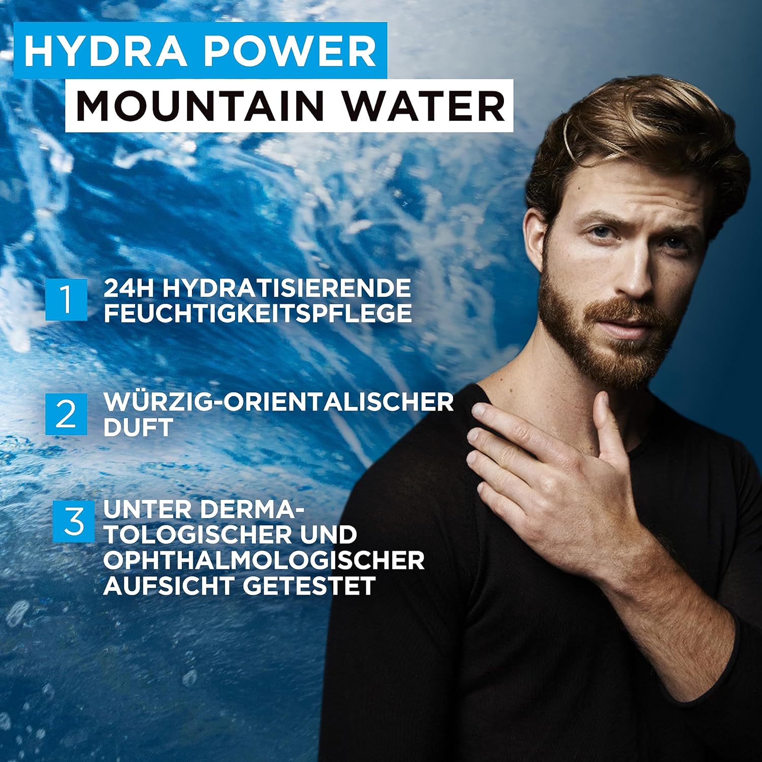 Thumbnail 2 de L’Oréal Men Expert Hydra Power Mountain Water – Gel douche et shampooing 5 en 1 pour homme