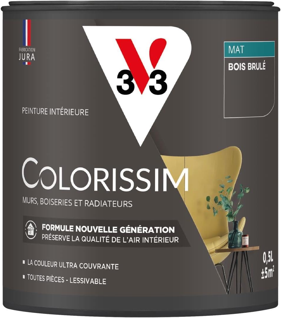 Thumbnail 4 de V33 Colorissim Bleu nocturne – Peinture multi-supports 2,5 L, fini mat