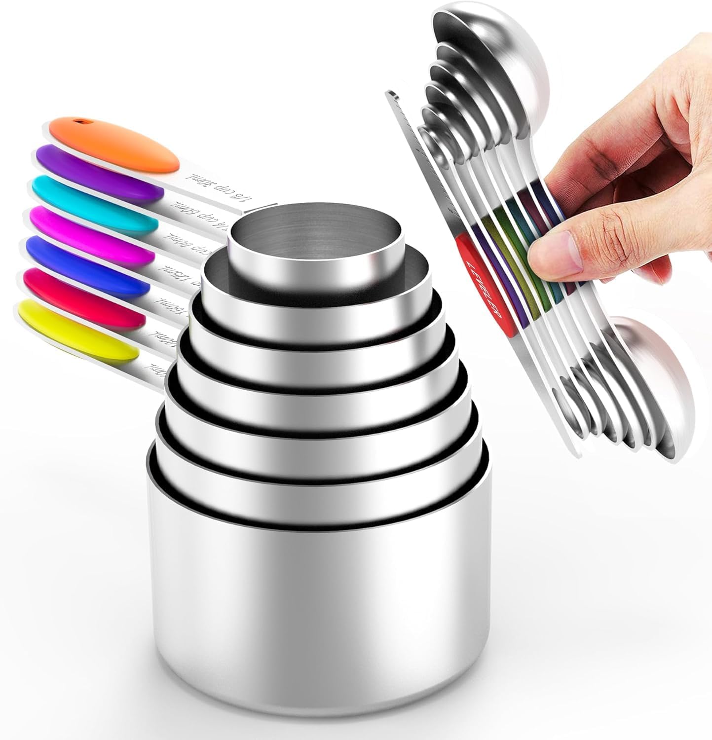 Thumbnail 6 de TILUCK Measuring Cups and Spoons Set 12 🥄