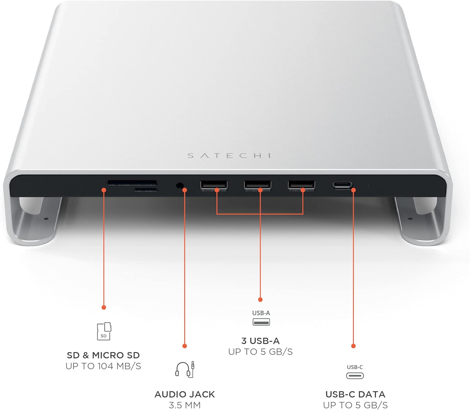 Thumbnail 1 de SATECHI Supporto monitor Type-C 21,6 cm 🖥