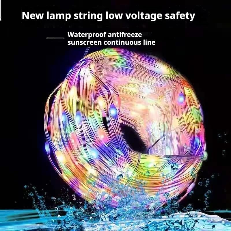 Detalle de Clearhill LRS-101 LED-lichtsnoer, 10 meter, 100 leds, USB, koelwit