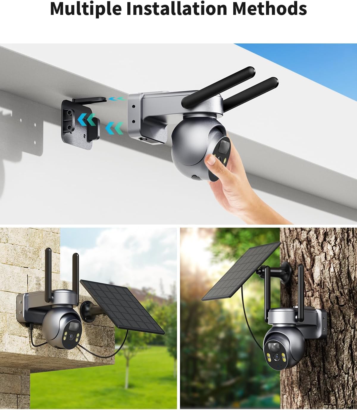 Thumbnail 6 de SEHMUA 4G LTE Solar 2K PTZ Security Camera