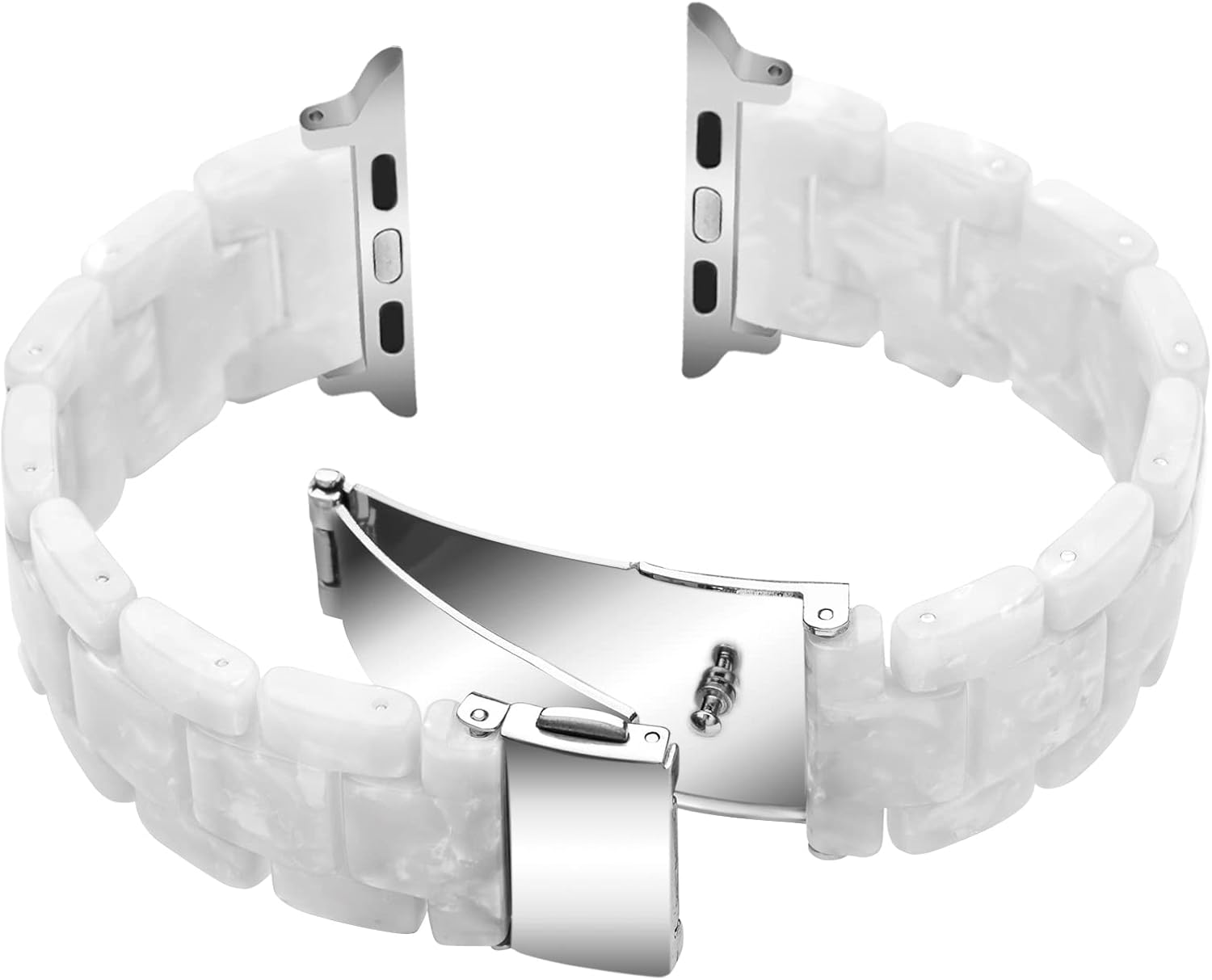Detalle de SEURE Resin-Kunststoff-Armband kompatibel mit Apple Watch (38/40/41/42/44/45/46/49 mm)