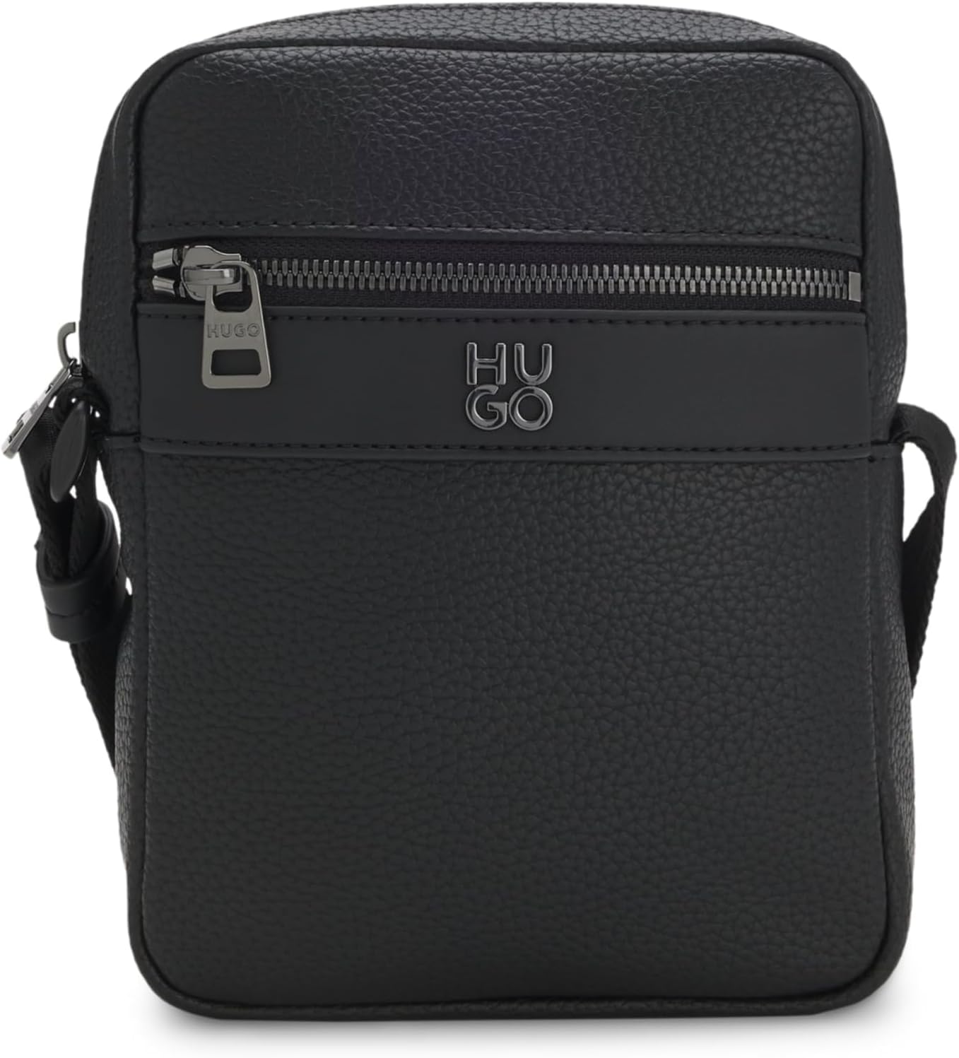 Detalle de HUGO Quantic NS Zip Reporter Black — Sac pratique et discret pour le quotidien