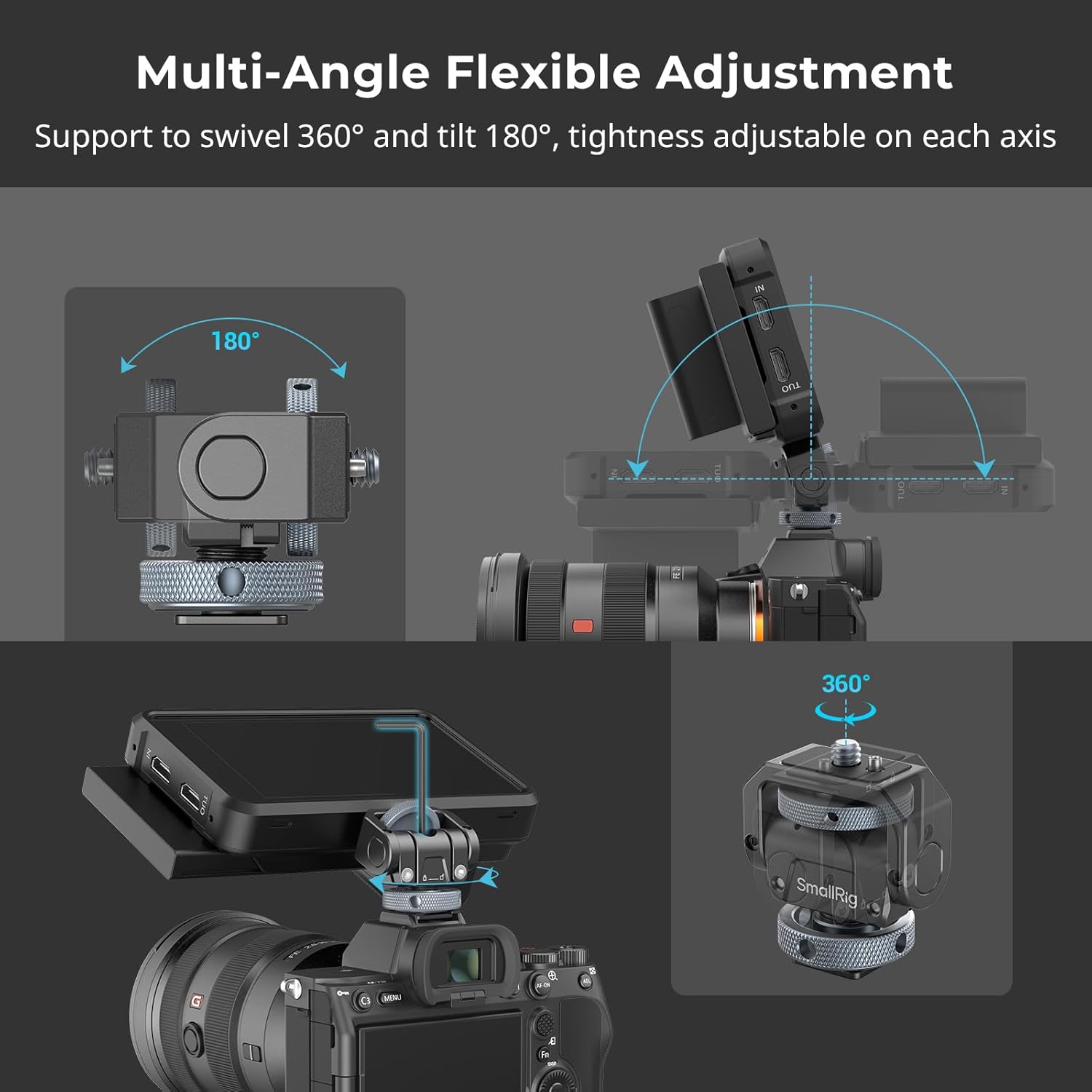 Detalle de SMALLRIG Moniteur Mount 3809 3,2 kg