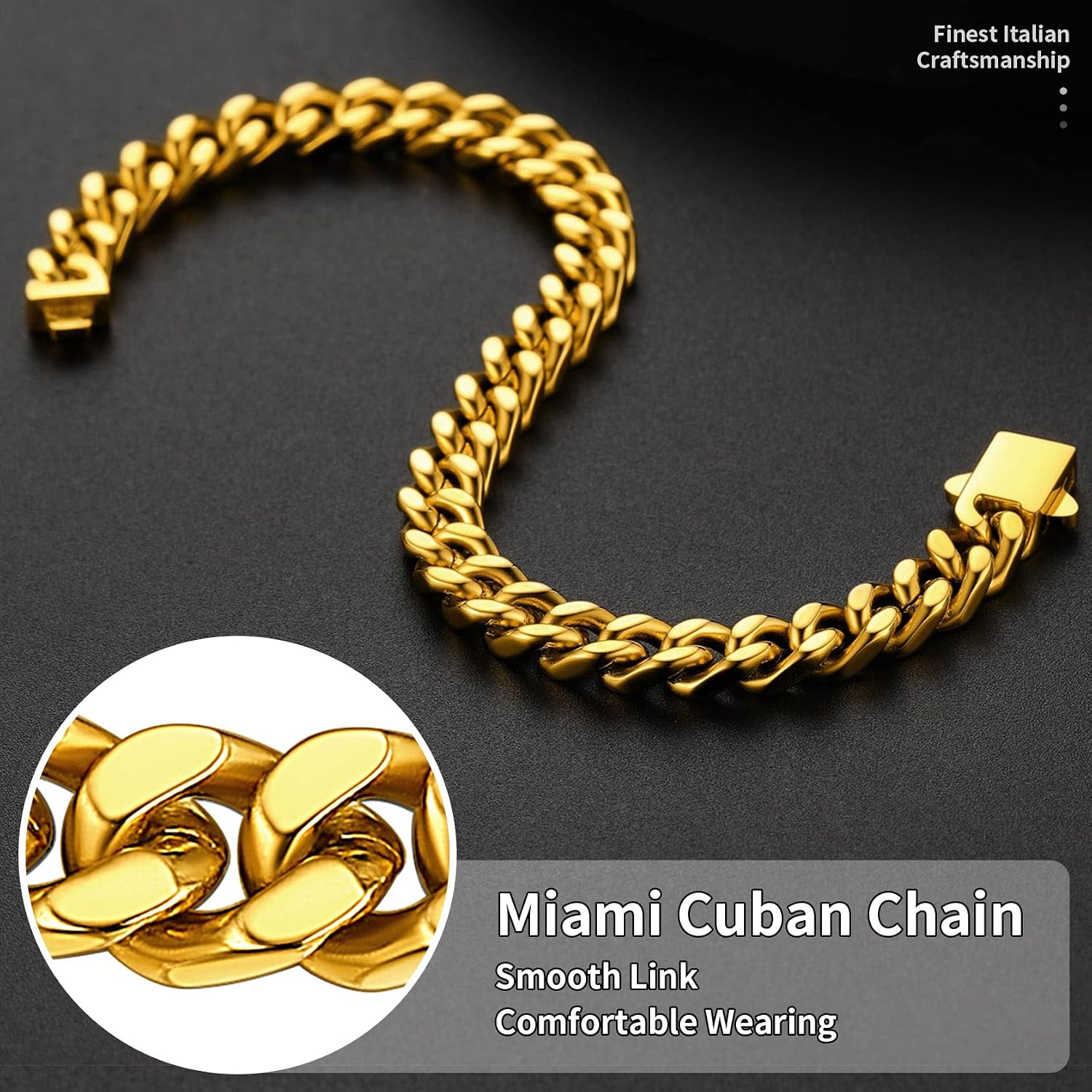 Detalle 2 de ChainsHouse Gourmette 19 cm maille cubaine 7 mm
