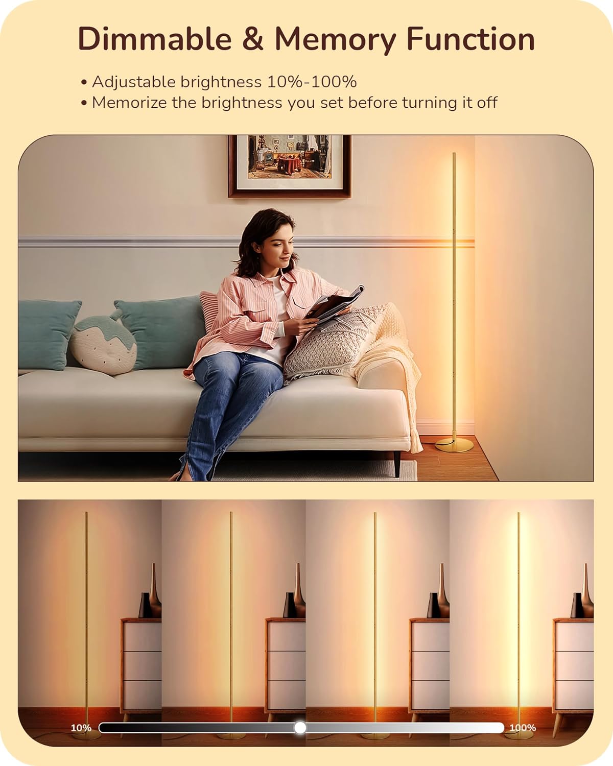 Thumbnail 1 de EDISHINE Floor Lamp 59.84-inch